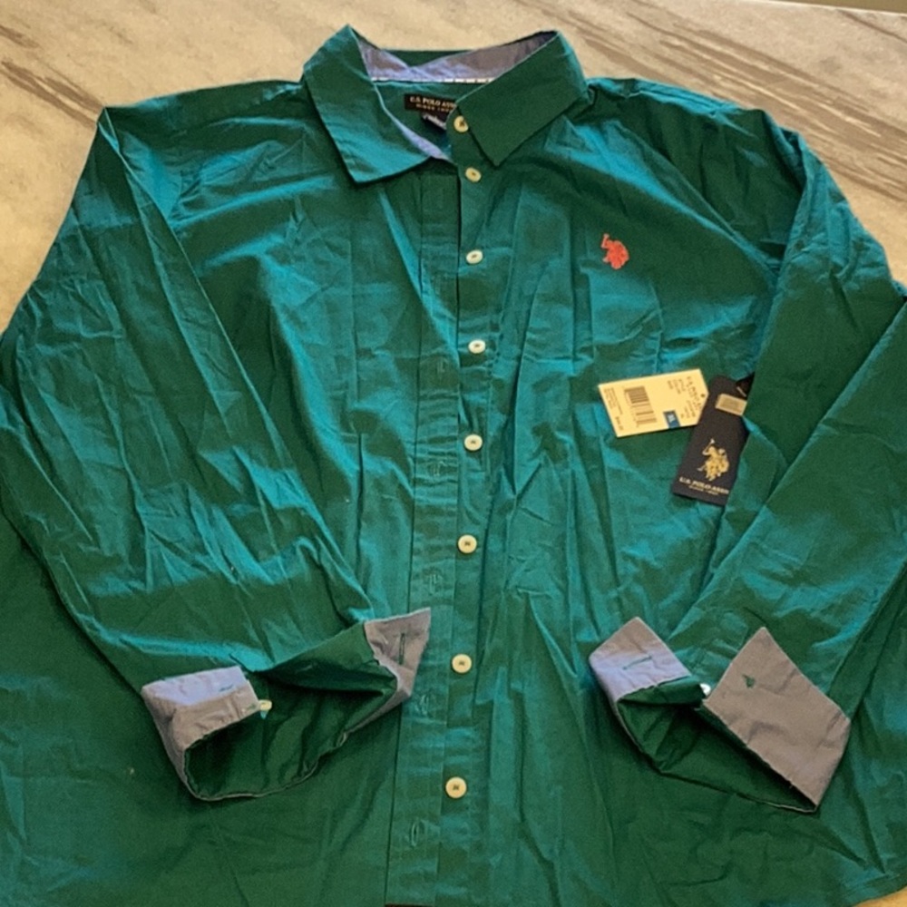 Polo by Ralph Lauren Men's Green Shirt